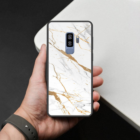 Samsung Galaxy S9 Plus Cover - Mystic Marble Series - HQ Ultra Shine Premium Infinity Glass Soft Silicon Borders Case