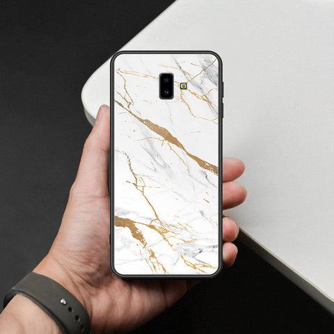 Samsung Galaxy J6 Plus 2018 Cover - Mystic Marble Series - HQ Ultra Shine Premium Infinity Glass Soft Silicon Borders Case