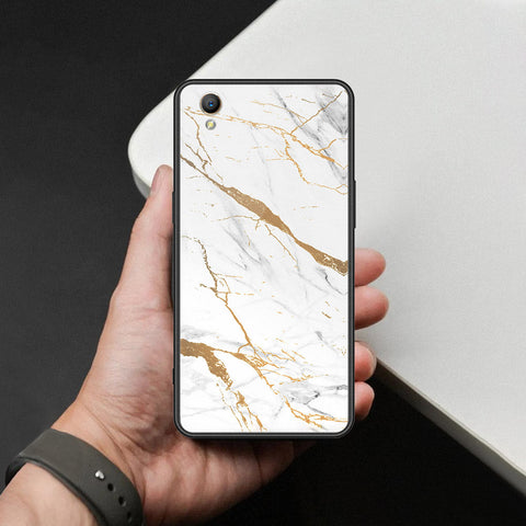 Oppo A37 Cover - Mystic Marble Series - HQ Ultra Shine Premium Infinity Glass Soft Silicon Borders Case