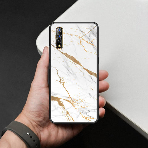 Vivo Y7s Cover - Mystic Marble Series - HQ Ultra Shine Premium Infinity Glass Soft Silicon Borders Case