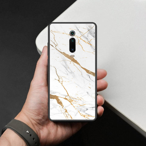 Xiaomi Mi 9T Cover - Mystic Marble Series - HQ Ultra Shine Premium Infinity Glass Soft Silicon Borders Case