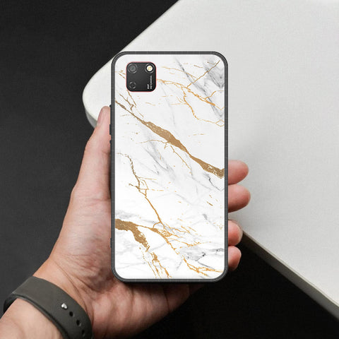 Huawei Y5p Cover - Mystic Marble Series - HQ Ultra Shine Premium Infinity Glass Soft Silicon Borders Case