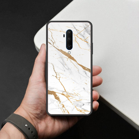 OnePlus 7T Pro Cover - Mystic Marble Series - HQ Ultra Shine Premium Infinity Glass Soft Silicon Borders Case
