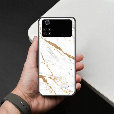 Xiaomi Poco M4 Pro Cover - Mystic Marble Series - HQ Ultra Shine Premium Infinity Glass Soft Silicon Borders Case