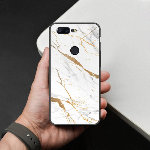 OnePlus 5T Cover - Mystic Marble Series - HQ Ultra Shine Premium Infinity Glass Soft Silicon Borders Case