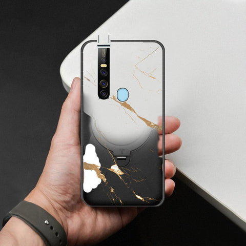 Tecno Camon 15 Pro Cover - Mystic Marble Series - HQ Ultra Shine Premium Infinity Glass Soft Silicon Borders Case