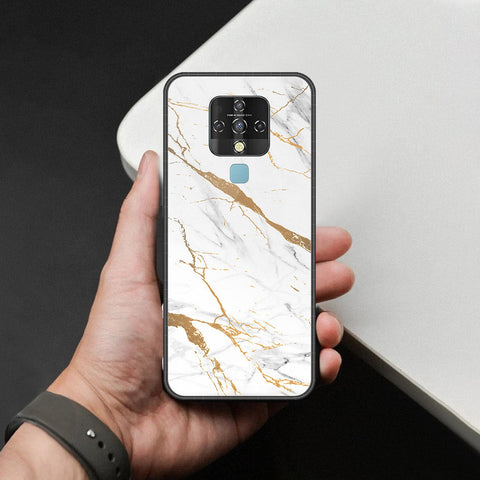 Tecno Camon 16 Pro Cover - Mystic Marble Series - HQ Ultra Shine Premium Infinity Glass Soft Silicon Borders Case