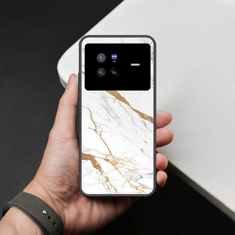 Vivo X80 Cover - Mystic Marble Series - HQ Ultra Shine Premium Infinity Glass Soft Silicon Borders Case