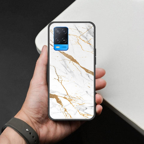 Oppo A54 4G Cover - Mystic Marble Series - HQ Ultra Shine Premium Infinity Glass Soft Silicon Borders Case