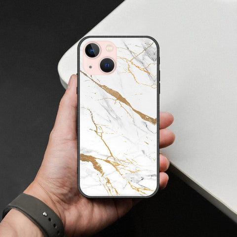 iPhone 14 - Mystic Marble Series - HQ Ultra Shine Premium Infinity Glass Soft Silicon Borders Case