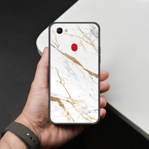 Oppo F7 Cover - Mystic Marble Series - HQ Ultra Shine Premium Infinity Glass Soft Silicon Borders Case