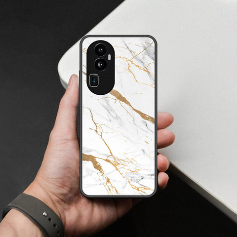 Oppo Reno 10 Pro Plus Cover - Mystic Marble Series - HQ Ultra Shine Premium Infinity Glass Soft Silicon Borders Case