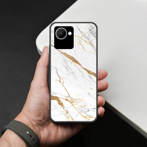 Realme C30 Cover - Mystic Marble Series - HQ Ultra Shine Premium Infinity Glass Soft Silicon Borders Case