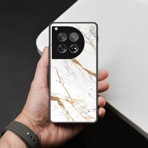 OnePlus 12 Cover - Mystic Marble Series - HQ Ultra Shine Premium Infinity Glass Soft Silicon Borders Case
