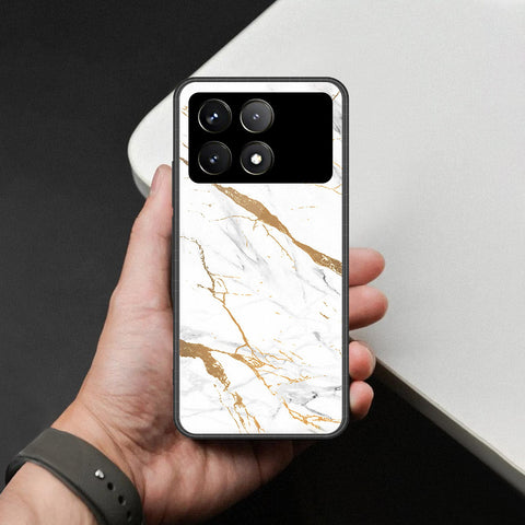 Xiaomi Poco F6 Pro Cover - Mystic Marble Series - HQ Ultra Shine Premium Infinity Glass Soft Silicon Borders Case