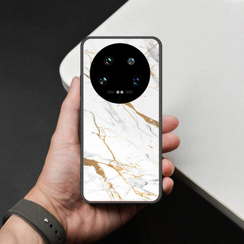 Xiaomi 14 Ultra Cover - Mystic Marble Series - HQ Ultra Shine Premium Infinity Glass Soft Silicon Borders Case