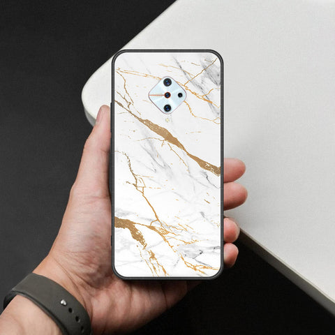 Vivo Y9s Cover - Mystic Marble Series - HQ Ultra Shine Premium Infinity Glass Soft Silicon Borders Case