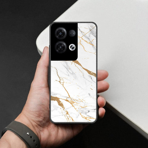 Oppo Reno 8 Pro  Cover - Mystic Marble Series - HQ Ultra Shine Premium Infinity Glass Soft Silicon Borders Case