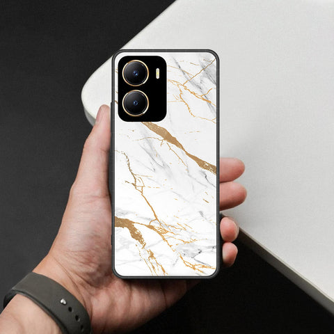 Vivo Y16 Cover - Mystic Marble Series - HQ Ultra Shine Premium Infinity Glass Soft Silicon Borders Case