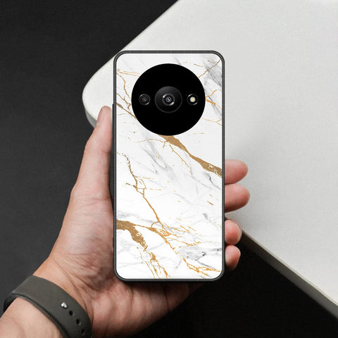Xiaomi Redmi A3 Cover - Mystic Marble Series - HQ Ultra Shine Premium Infinity Glass Soft Silicon Borders Case