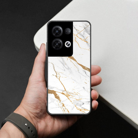 Oppo Reno 8 Pro Plus Cover - Mystic Marble Series - HQ Ultra Shine Premium Infinity Glass Soft Silicon Borders Case