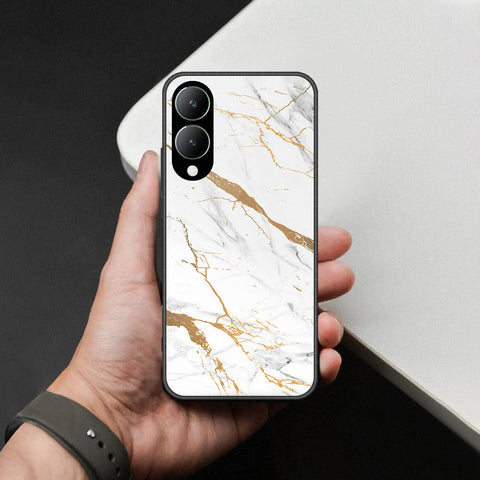 Vivo Y28 5G Cover - Mystic Marble Series - HQ Ultra Shine Premium Infinity Glass Soft Silicon Borders Case