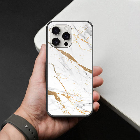 iPhone 16 Pro Max - Mystic Marble Series - HQ Ultra Shine Premium Infinity Glass Soft Silicon Borders Case