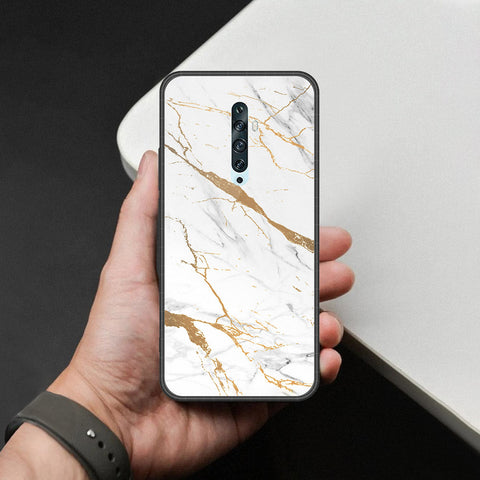 Oppo Reno 2 Cover - Mystic Marble Series - HQ Ultra Shine Premium Infinity Glass Soft Silicon Borders Case