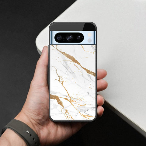 Google Pixel 8 Pro Cover - Mystic Marble Series - HQ Ultra Shine Premium Infinity Glass Soft Silicon Borders Case