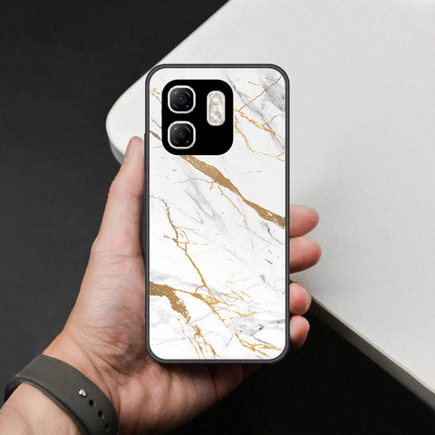 Infinix Smart 9 Cover - Mystic Marble Series - HQ Ultra Shine Premium Infinity Glass Soft Silicon Borders Case