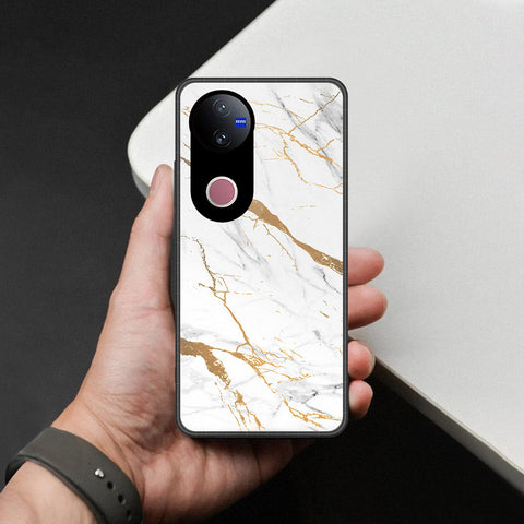 Vivo V50e Cover - Mystic Marble Series - HQ Ultra Shine Premium Infinity Glass Soft Silicon Borders Case