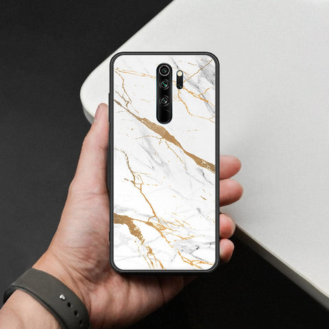 Xiaomi Redmi Note 8 Pro Cover - Mystic Marble Series - HQ Ultra Shine Premium Infinity Glass Soft Silicon Borders Case