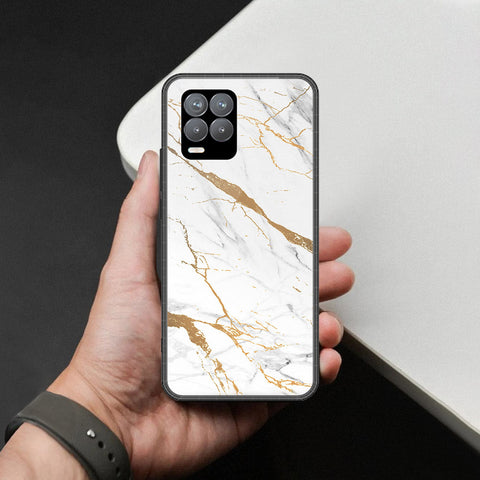 Realme 8 Pro Cover - Mystic Marble Series - HQ Ultra Shine Premium Infinity Glass Soft Silicon Borders Case