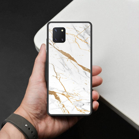 Samsung Galaxy Note 10 Lite Cover - Mystic Marble Series - HQ Ultra Shine Premium Infinity Glass Soft Silicon Borders Case