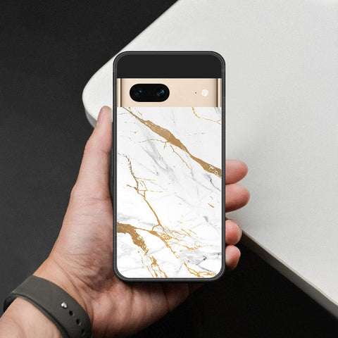Google Pixel 7 Cover - Mystic Marble Series - HQ Ultra Shine Premium Infinity Glass Soft Silicon Borders Case