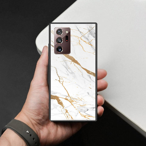 Samsung Galaxy Note 20 Ultra Cover - Mystic Marble Series - HQ Ultra Shine Premium Infinity Glass Soft Silicon Borders Case