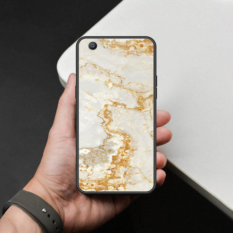 Oppo A59 Cover - Mystic Marble Series - HQ Ultra Shine Premium Infinity Glass Soft Silicon Borders Case