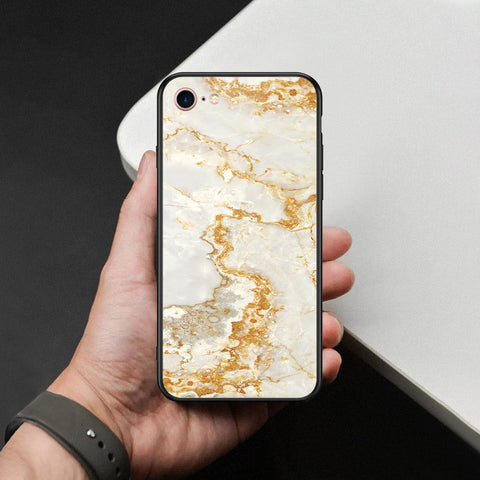 iPhone SE 2022 - Mystic Marble Series - HQ Ultra Shine Premium Infinity Glass Soft Silicon Borders Case