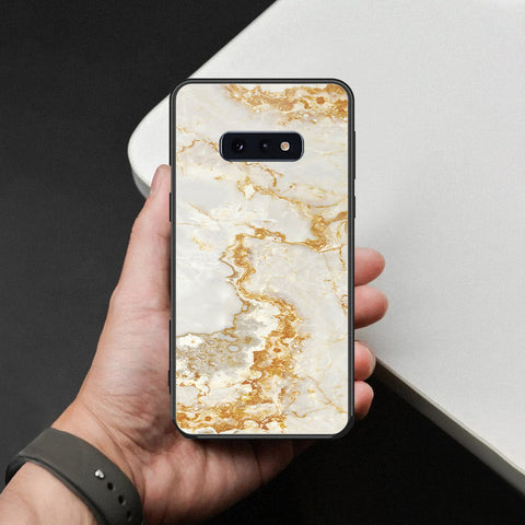 Samsung Galaxy S10e Cover - Mystic Marble Series - HQ Ultra Shine Premium Infinity Glass Soft Silicon Borders Case