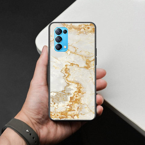 Oppo Find X3 Lite Cover - Mystic Marble Series - HQ Ultra Shine Premium Infinity Glass Soft Silicon Borders Case