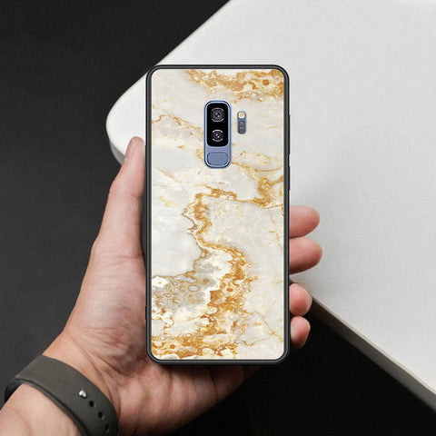 Samsung Galaxy S9 Plus Cover - Mystic Marble Series - HQ Ultra Shine Premium Infinity Glass Soft Silicon Borders Case