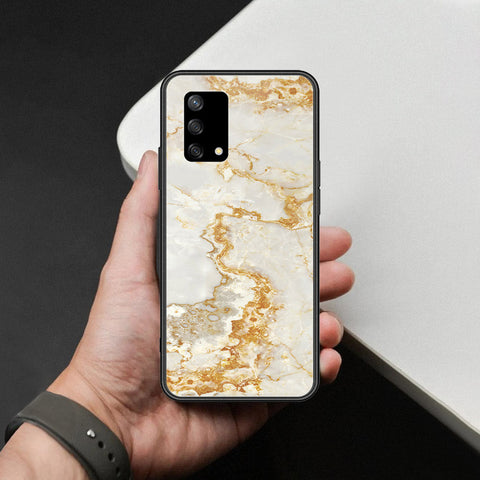 Oppo Reno 6 Lite Cover - Mystic Marble Series - HQ Ultra Shine Premium Infinity Glass Soft Silicon Borders Case
