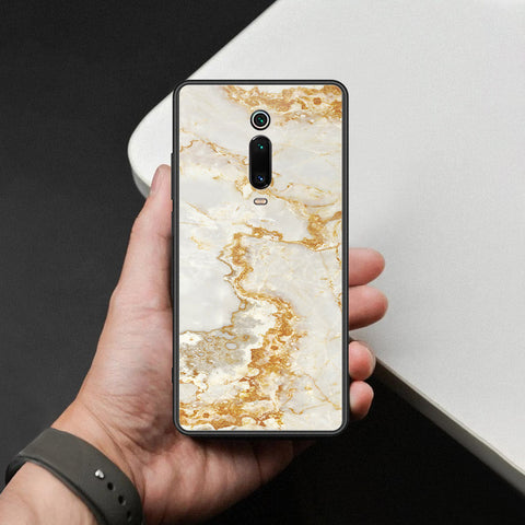 Xiaomi Mi 9T Cover - Mystic Marble Series - HQ Ultra Shine Premium Infinity Glass Soft Silicon Borders Case