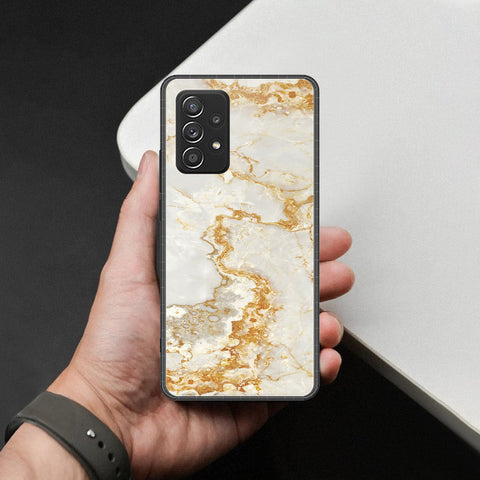 Samsung Galaxy A52 Cover - Mystic Marble Series - HQ Ultra Shine Premium Infinity Glass Soft Silicon Borders Case
