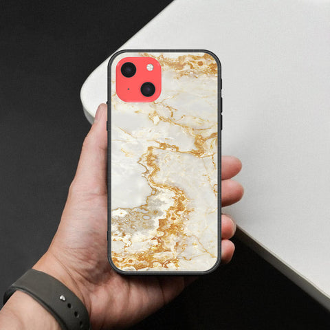 iPhone 13 Mini Cover - Mystic Marble Series - HQ Ultra Shine Premium Infinity Glass Soft Silicon Borders Case