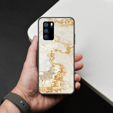 Oppo Reno 6 Pro 5G Cover - Mystic Marble Series - HQ Ultra Shine Premium Infinity Glass Soft Silicon Borders Case