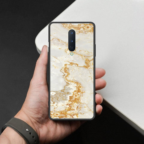 OnePlus 8 Cover - Mystic Marble Series - HQ Ultra Shine Premium Infinity Glass Soft Silicon Borders Case