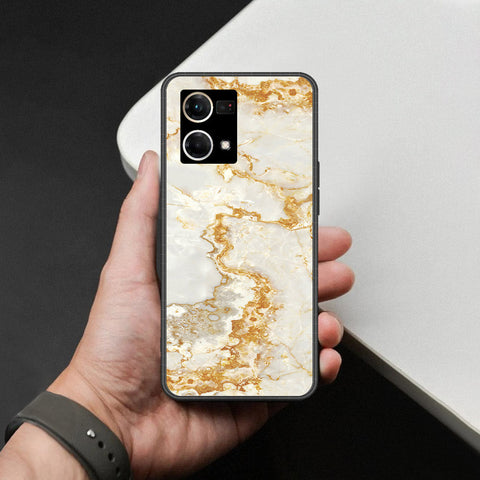 Oppo Reno 7 4G Cover - Mystic Marble Series - HQ Ultra Shine Premium Infinity Glass Soft Silicon Borders Case