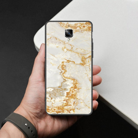 OnePlus 3 Cover - Mystic Marble Series - HQ Ultra Shine Premium Infinity Glass Soft Silicon Borders Case