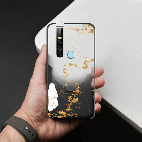 Tecno Camon 15 Pro Cover - Mystic Marble Series - HQ Ultra Shine Premium Infinity Glass Soft Silicon Borders Case